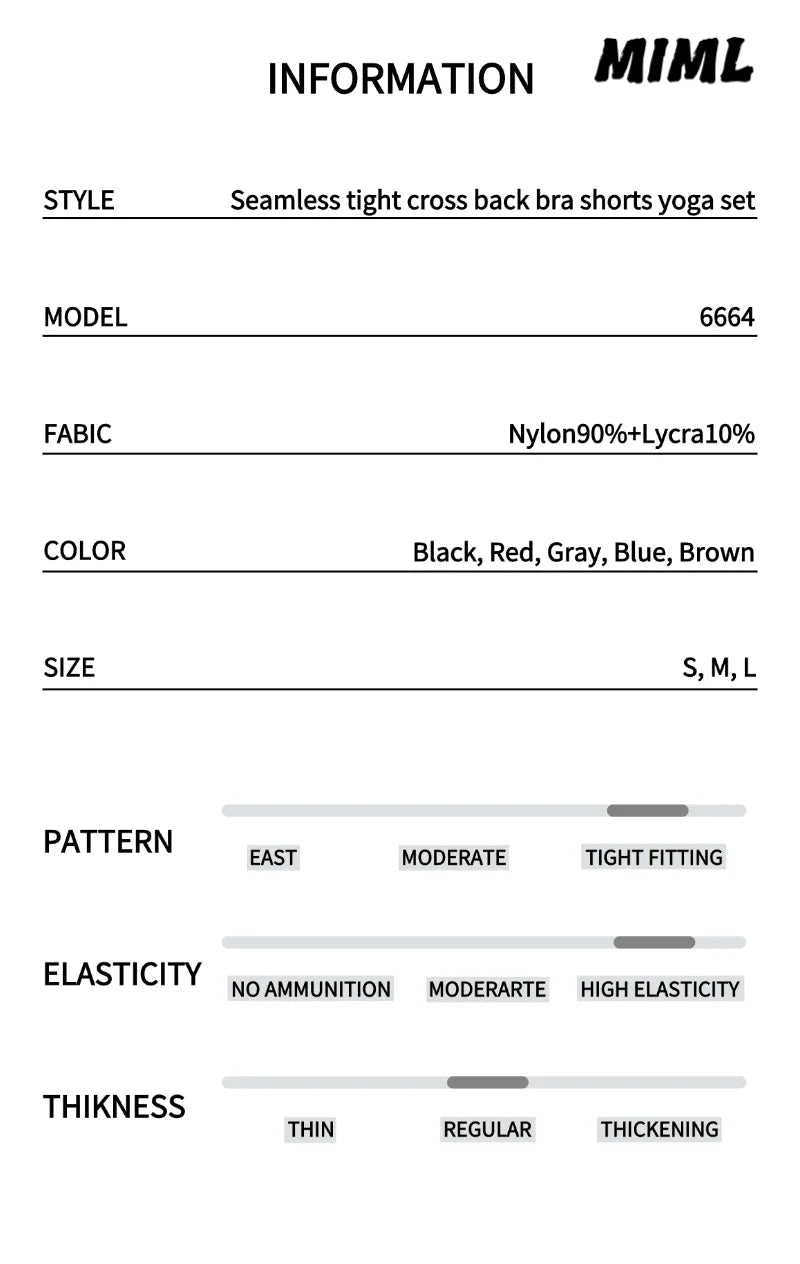 Women's Seamless Solid Color Cross Back High Elasticity Tight and Sexy Sports Bra Yoga Suit Set, Running and Fitness Two Pieces