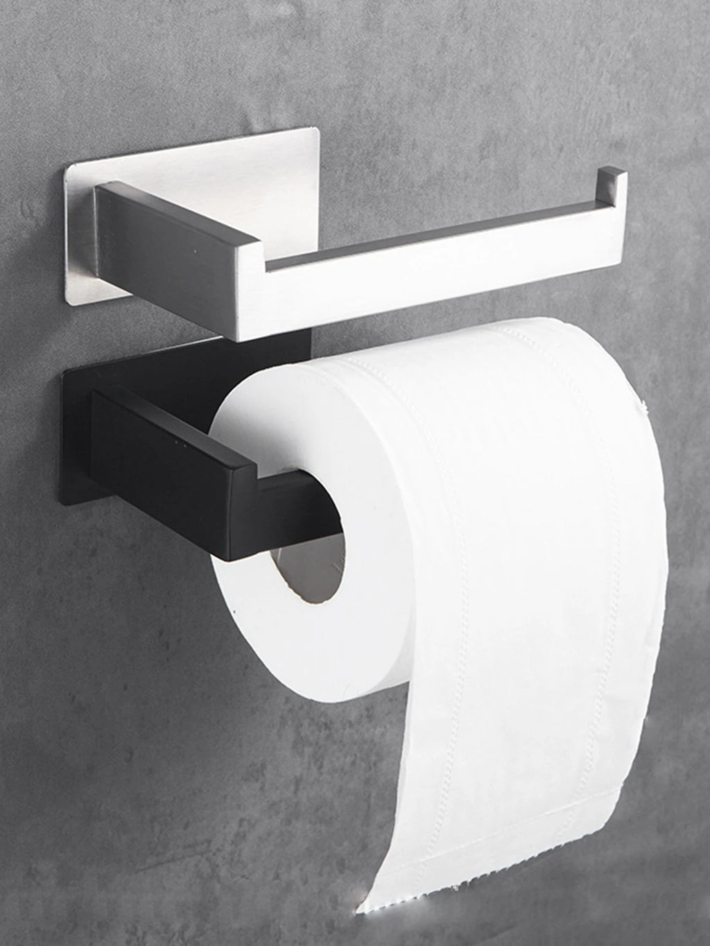 1-5PCS Towel Holder Bathroom Towel Bar Hanger Toilet Paper Holder Dispenser Wall Hooks Robe Key Hooks Hardware Accessories Set