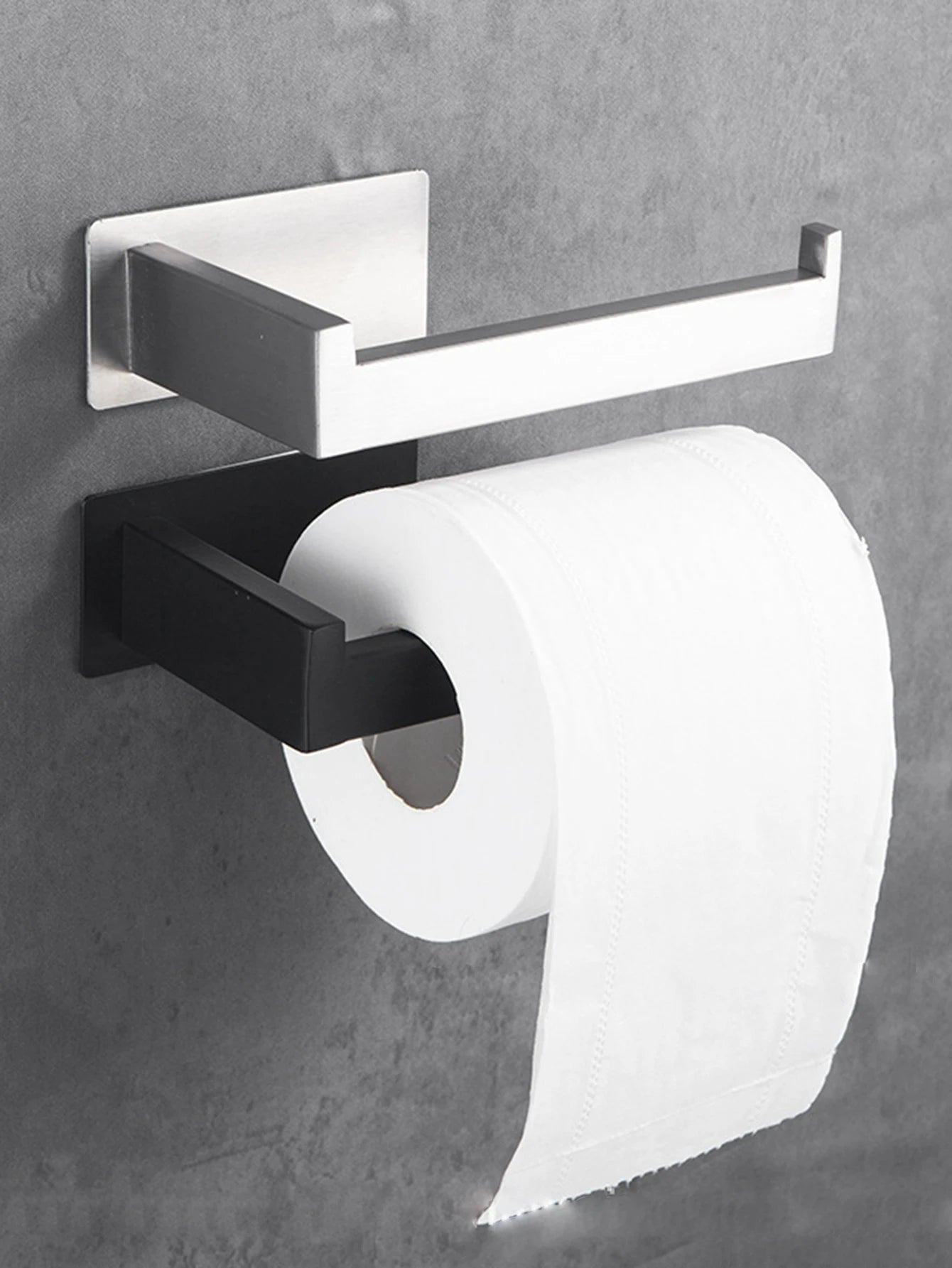 1-5PCS Towel Holder Bathroom Towel Bar Hanger Toilet Paper Holder Dispenser Wall Hooks Robe Key Hooks Hardware Accessories Set