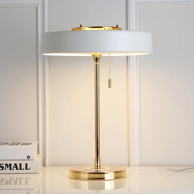 Nordic Novelty Table Lamp Modern Luxury Desk Light with E27 Bulb for Bedroom Bedside