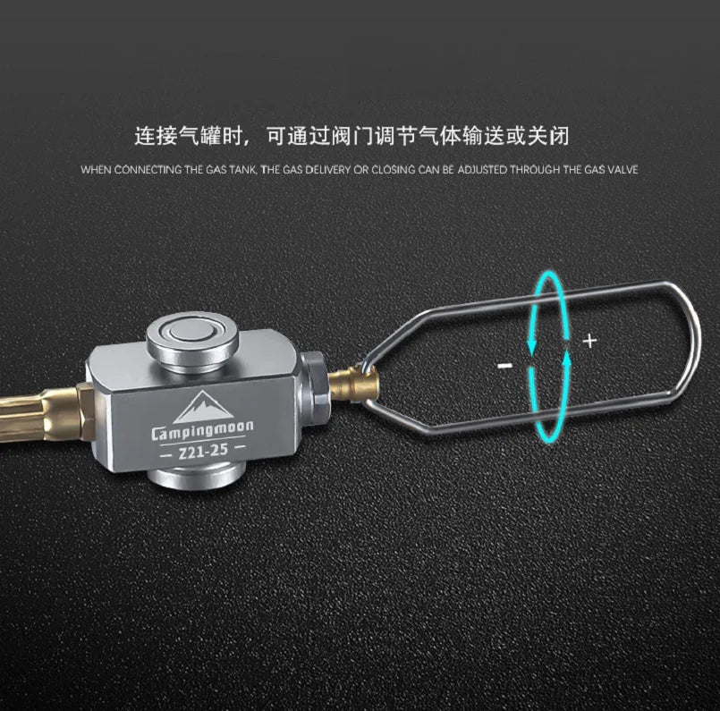 Gas Tank Extension Pipe Connection Line With Valve Campingmoon Z21 Camping Gas Tank Accessories