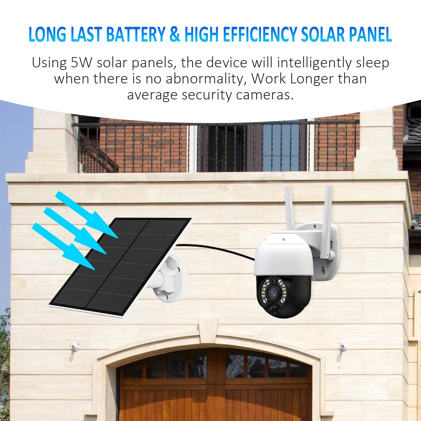 CCTV Solar Camera  Outdoor  Night Vision Recording Security Solar Camera