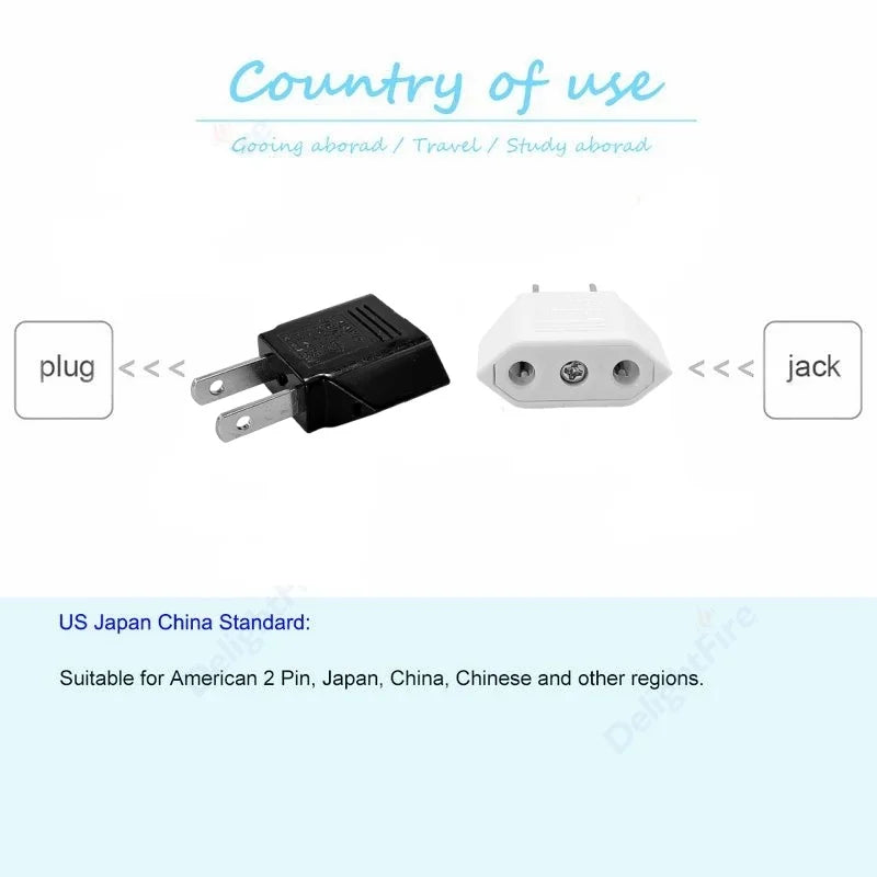 US Travel Electrical Socket EU To US Power Adapter American European Australia US AU EU Euro AC Plug Converter Outlet Socket