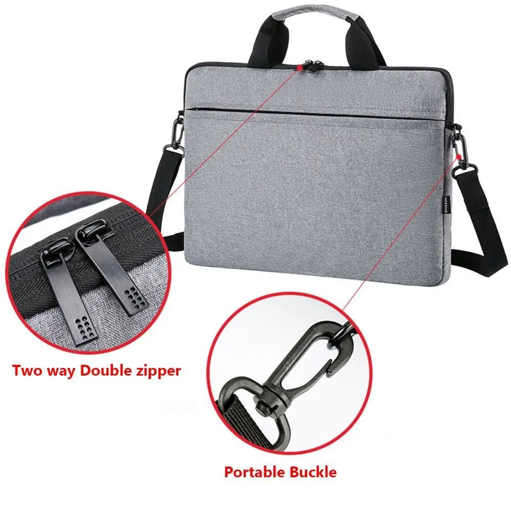 Universal Shockproof Laptop Sleeve Case Ultra Thin Large Capacity Laptop Handbag Fashion Business Notebook Cover