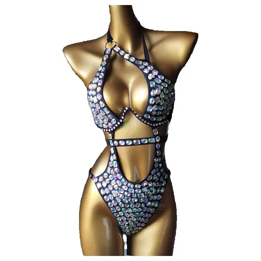 2025 newest fashion swimsuit bar bikinidiamond bikini crystal bar bikini  swimsuit handmade bar bikini diamond bikini swimsuit