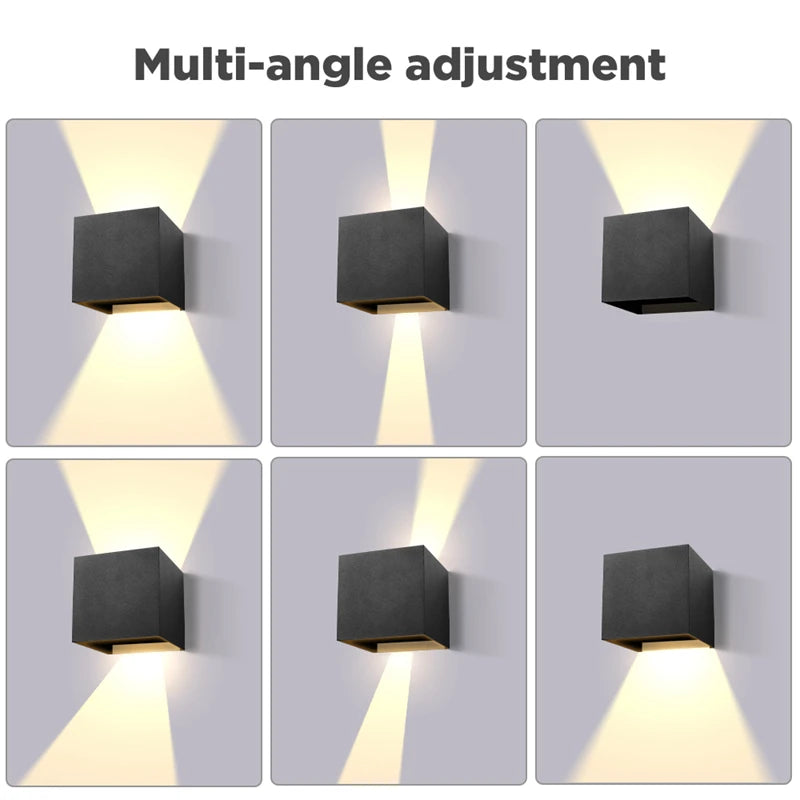 Wall Light Outdoor LED Waterproof External Stairs Street Interior Garden Living Room Fixture Decorative Home Lamp Decor Wall Led