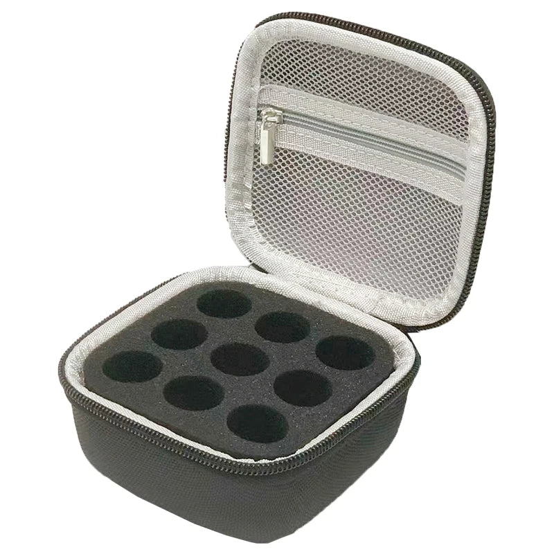 1pc Handheld peptide case insulin vial holder 9 slots for standard 3/5/10ml vial,foam protective, sale case only