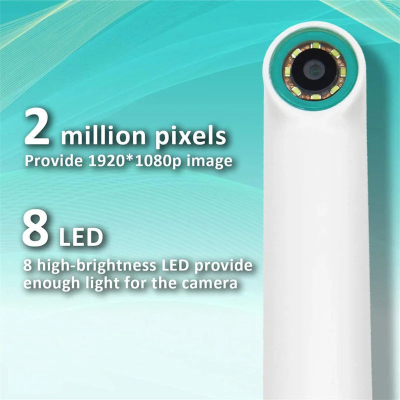 Endoscope Camera with 8 Adjustable LED Lights Visual Endoscope Camera Compatible with Android and iPhone,for Individuals Pet