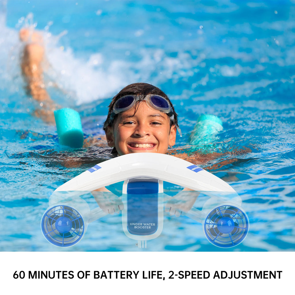 4.3" Screen Waterproof Sea Scooter, Portable 75000MAH Speed Adjustable Electric Underwater Scooter Jet