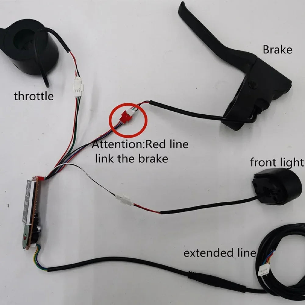 Scooter 36V 350W Brushless Controller Dashboard Accelerator Headlight Tail Light Brake Handle Silicone Cover For XiaoMi M365