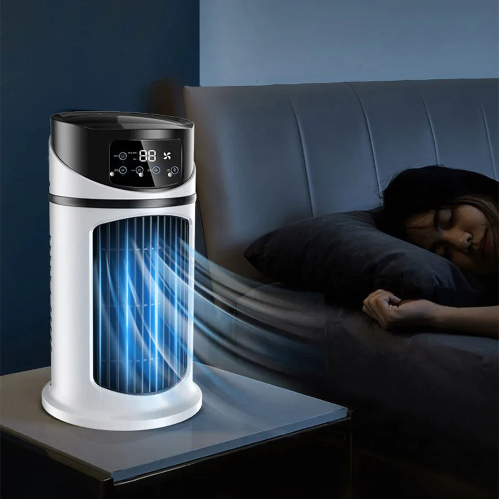 Portable Mini Air Conditioner Air Cooler Fan Water Cooling Fan Air Conditioning Air Cooler For Office Mobile Air Conditioner