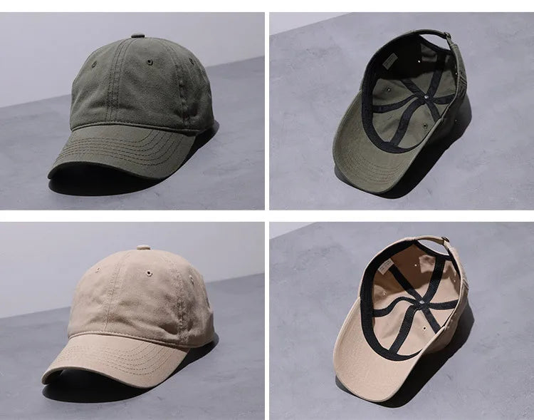 Unisex Cotton Trucker Hat Solid Soft Breathable Sun Hats Men Solid Baseball Cap Sports Hat Snapback Hat Golf