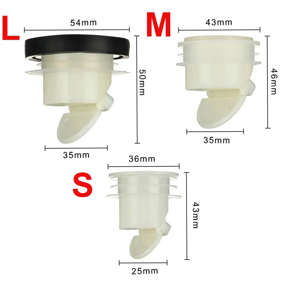 Useful 5Pcs/set Anti Odor Pest Floor Drain Stopper Shower Floor Strainer Plug Sewer One Way Valve Seal Drainer Cover