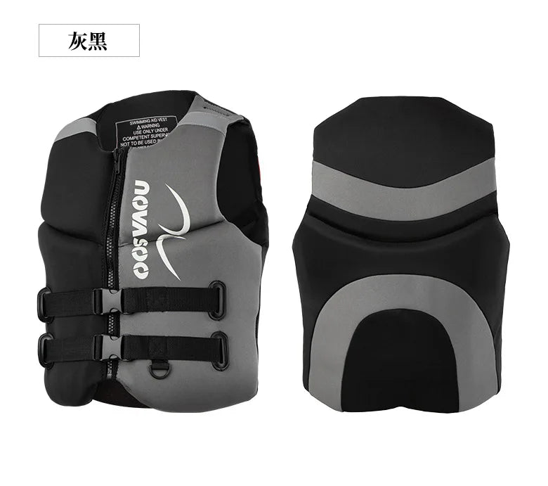 Professional Swimming Life Jacket Large Buoyancy Water Ski Vest Anti-collision Rafting Surfing Various Water Sports for Adults