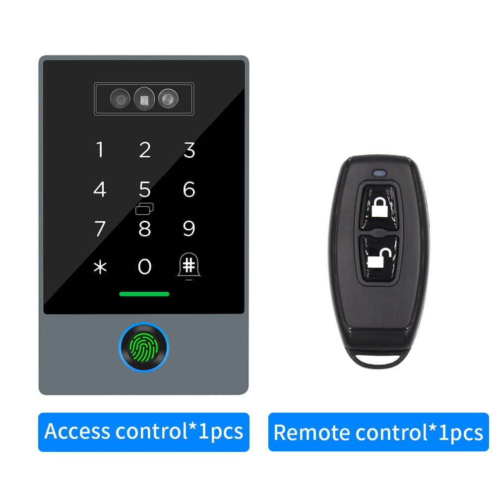 TTLOCK Smart Visual Intercom IP68 Waterproof IC Card Fingerprint WiFi Face Recognition Access Control Machine Home Security