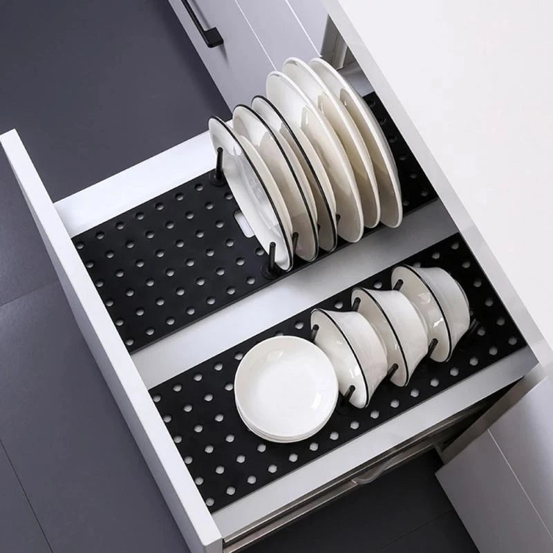 Kitchen Organizer Dish Drying Rack Plates Shelf Removable Plastic Holder Dish Rack Sink Draining Storage Stand Home Accessories