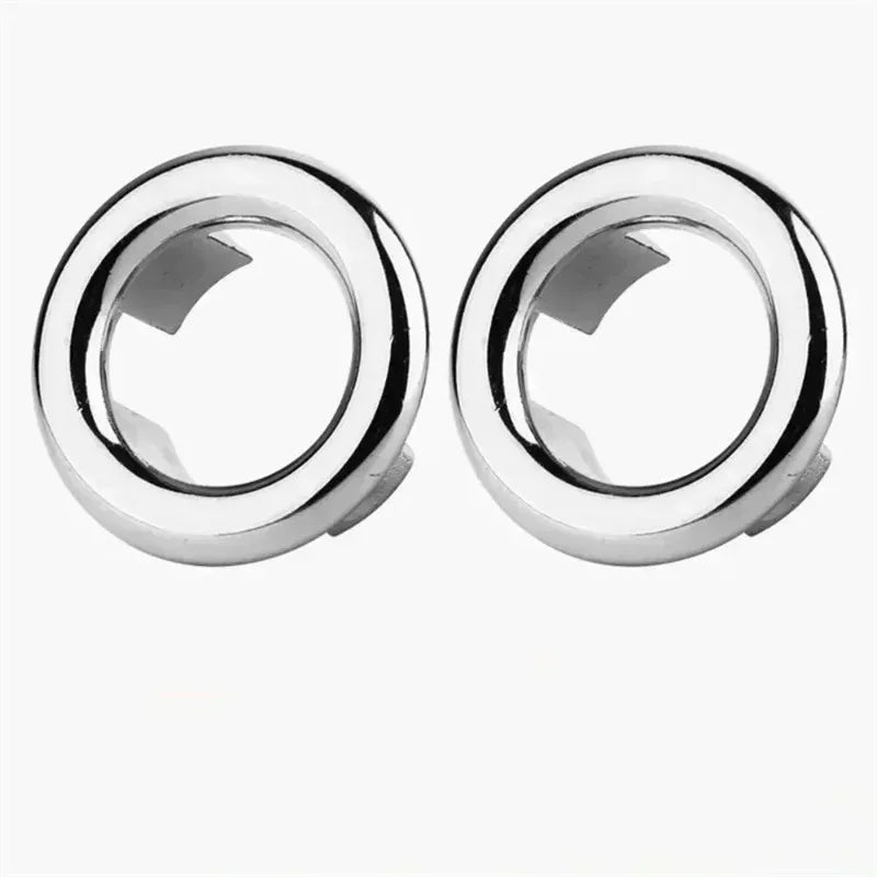 Plastic Wash Basin Overflow Ring Decorative Cover Sink Basin Overflow Plug Spare Part Neatly Designed Sink Overflow Ring