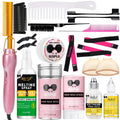 GOIPLE Electrical Heat Hair Straightener Hot Pressing Brush Styling Tool for Lace Front Wig Glue Hair Wax Stick Melting Spray
