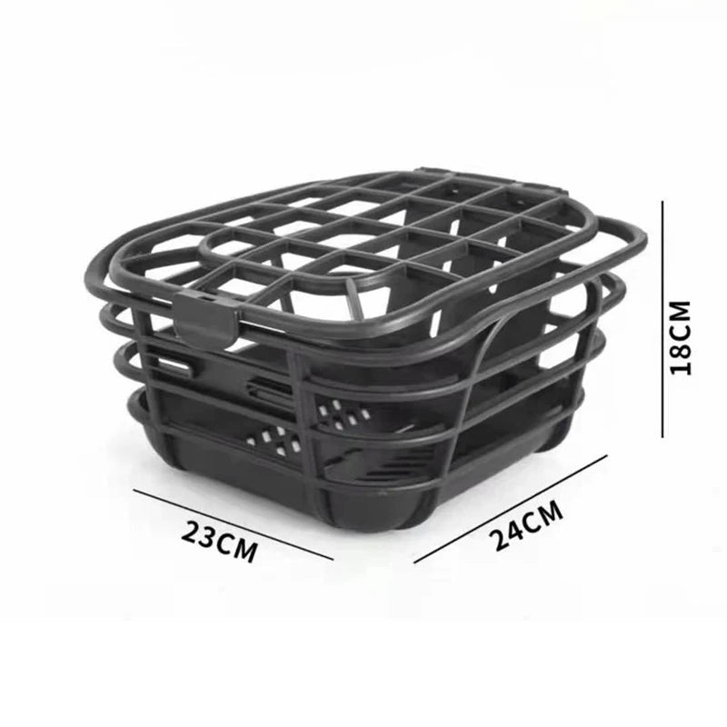 ♥Universal Bike Front Basket - Anti-Deformation Plastic Basket for Electric Bikes & Regular Bicycles