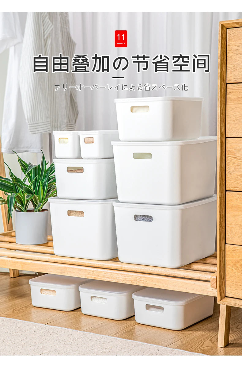Elegant Japanese-Inspired Kitchen Organizer Multi-Compartment Drawer Storage Convenient Snack Basket for Home Use