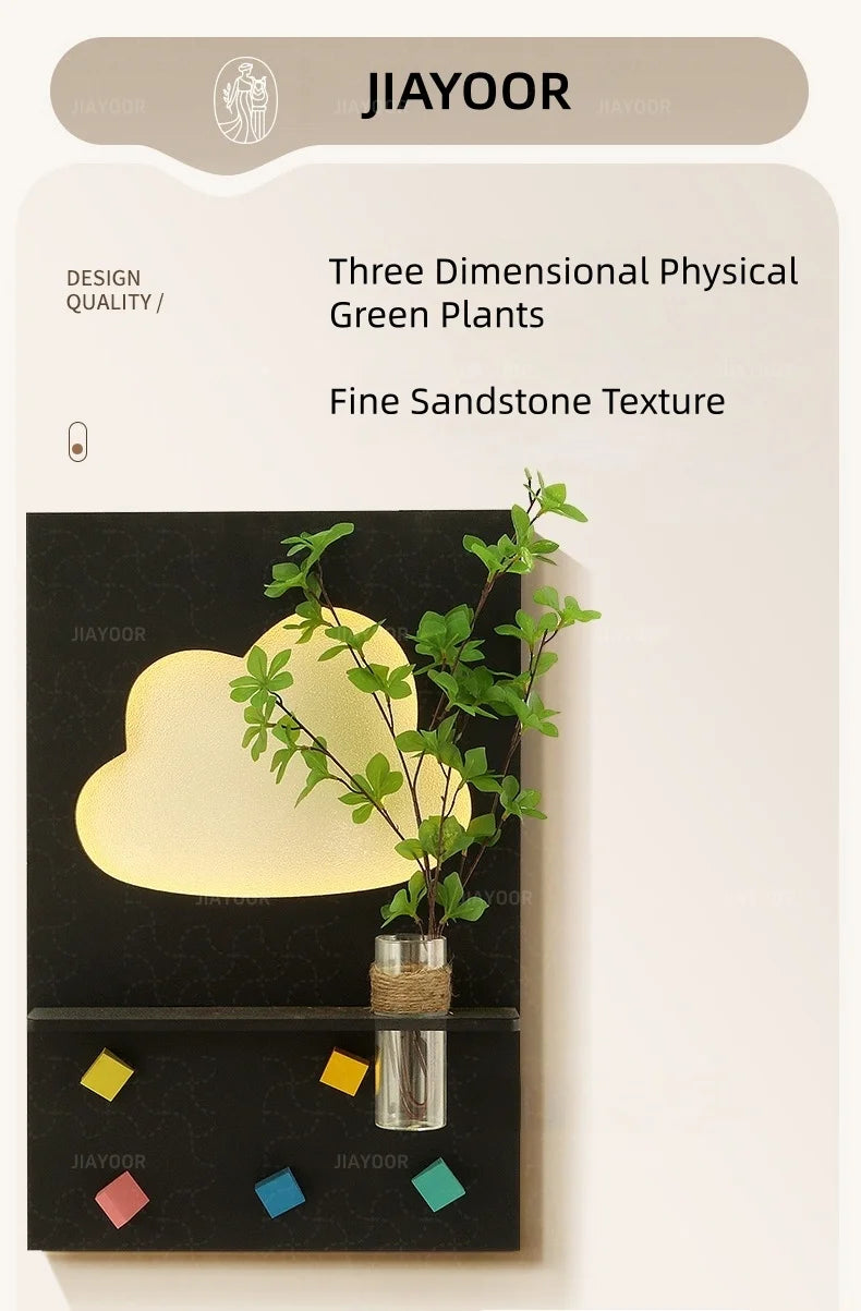 Modern LED Wall Light For Living Room Background Study Interior Home Decoration Art Lustre Vase Mural Lamp Black Sconces Fixture