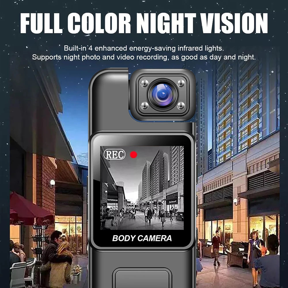 HD 4K Wifi Hotspot Mini Camera Portable Digital Bodycam Night Vision DVR Mini Police Camera