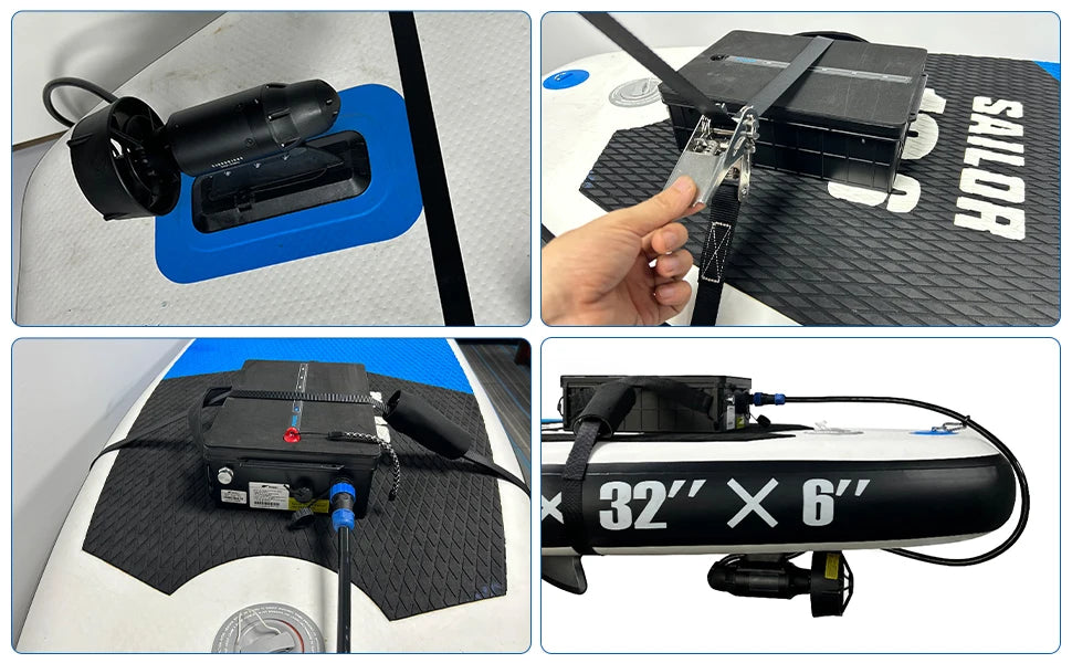 600W Electric Fin Underwater Motor for SUP Stand Up Paddle Board Surf Fishing Surfboard Propeller Electronic Fin