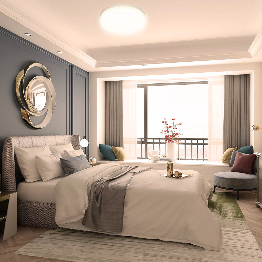 Modernity LED ceiling lamp household energy-saving bedroom lamp round suitable for living room and bedroom area LED indoor light