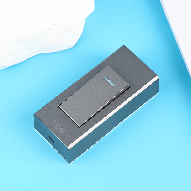 1 Gang 2 Way Surface Mount Switch Grey/White/Gold Panel Wall Light Switch Wire Hanging Installation Bedside On/Off Control Lamp