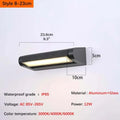 Adjustable angle outdoor waterproof outdoor wall lamp garden wiring wall lamp simple and high-end aluminum wall lamp