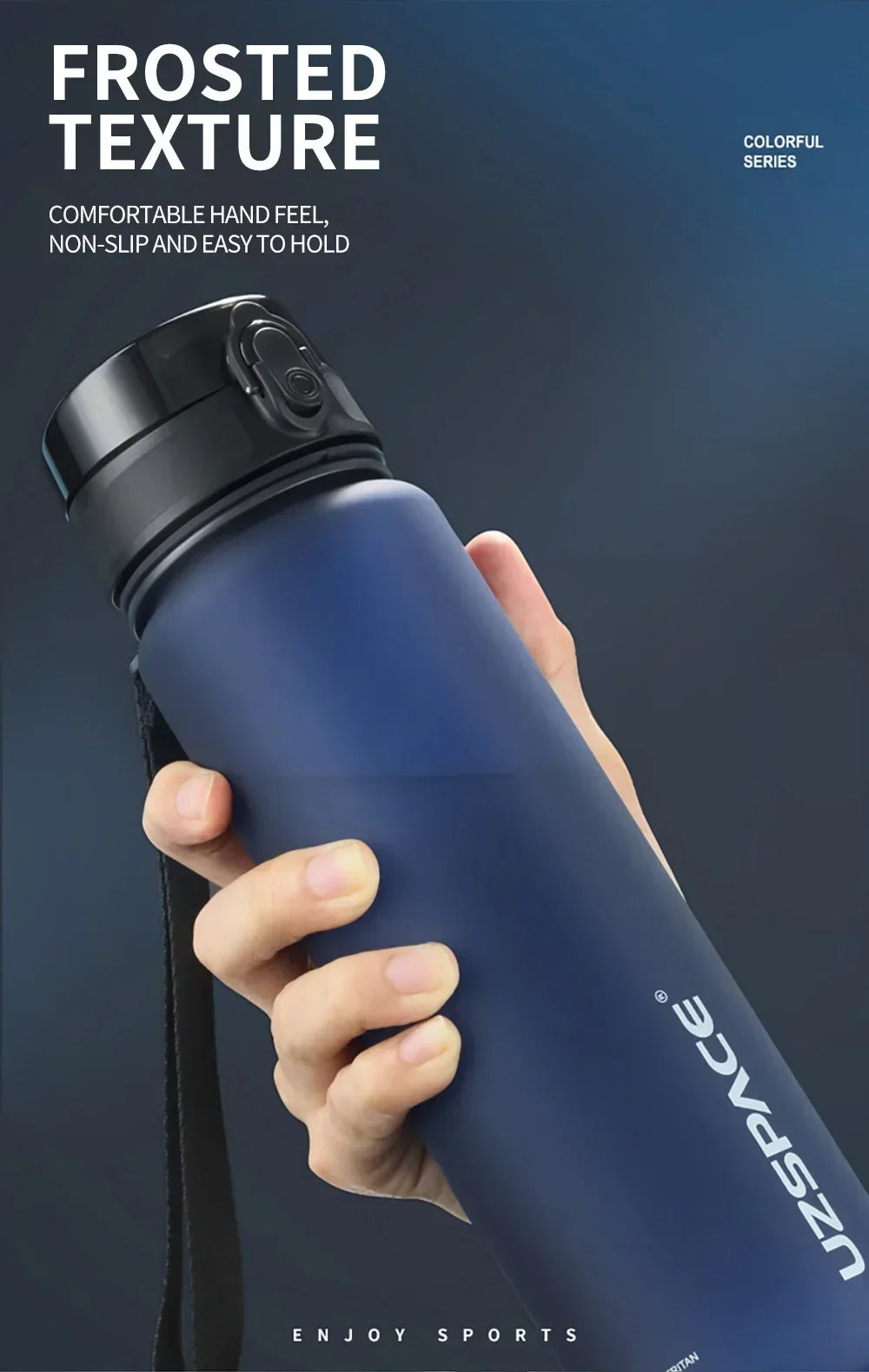 High Quality Water Bottle 500ML 1000ML BPA Free Leak Proof Portable for Adult Children Sports Gym Eco Friendly Drink Bottles