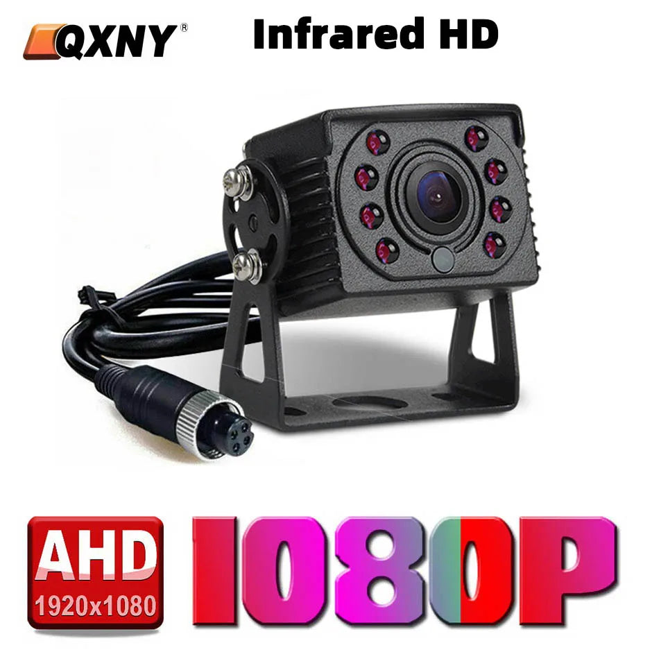 HD Backup Camera Infrared AHD 1080P Vision IR Rear View Reverse  Waterproof  for Vehicle Truck Bus Van Rv Parking Record Monitor