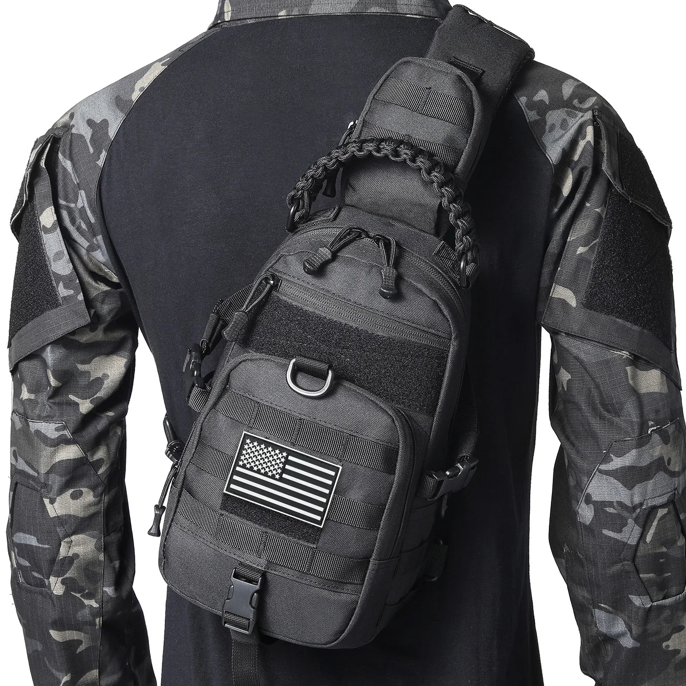 Outdoor Sports Multi functional Chest Bag Lightweight and Large Capacity Running Fitness Travel Portable Chest Backpack