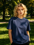 New Arrival Couple Solid  T-shirt Men Women Summer Crew Neck Short Sleeve Loose Casual Basic Plain  Blank Tee Camisetas Parejas