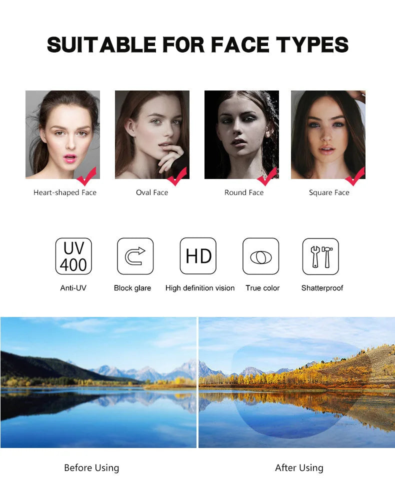 European-style square large-frame two-color eyeglass frame for women, suitable for daily wear as anti-blue-light glasses