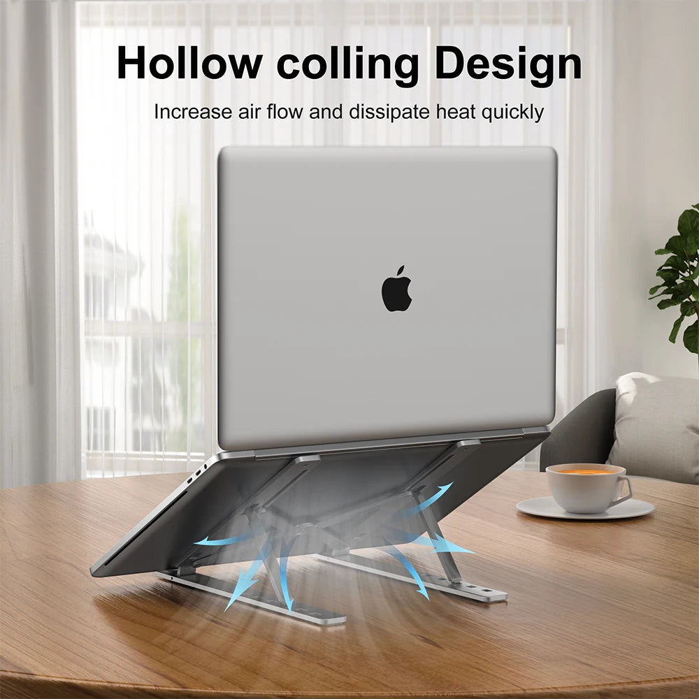 Universal Portable Laptop Stands Foldable Notebook Holder Adjustable Notebook Computer Bracket Lifting Cooling Holder Non-slip