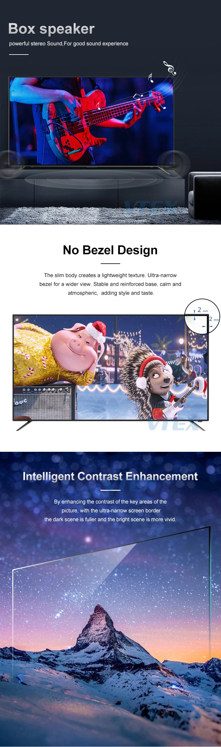 Big Size 48" 49" 50" 55" 65" 75" Curve LED TV 4K, Curved UHD 32 42 43 49 55 60 65 75 85 Inch Smart LED Television 4K TV