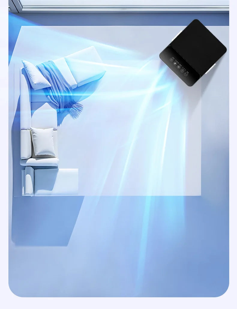 The New Air Cooler Is Suitable for Household Air Conditioner Fans, Intelligent Remote Control Soft Sound Electric Fans, Movable