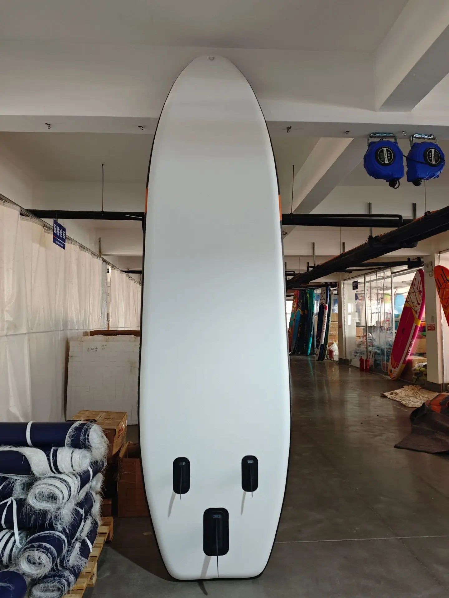 Portable Inflatable Paddleboards Set for Water Fishing Use Durable PVC Brushed Material SUP Platforms Water Yoga Exercise Boards