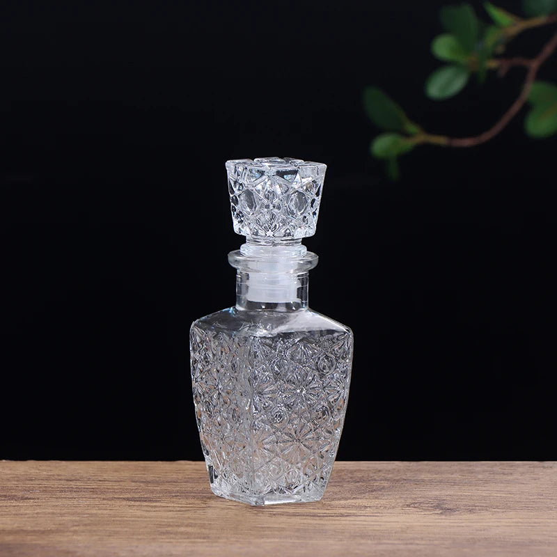 1Pc 100/150ml Transparent Glass Cup Whiskey Decanter Party Barware Whiskey Glass Bottle For Liquor  Bourbon Barware