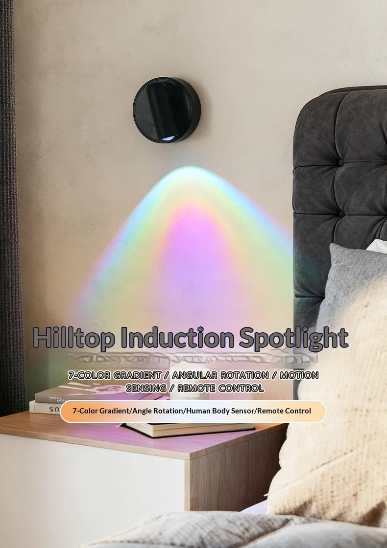 LED Light Magnetic Rechargeable Wall light Spotlight Wireless No Punch Reading Light With Touch Switch Dimmable Bedside Lamp