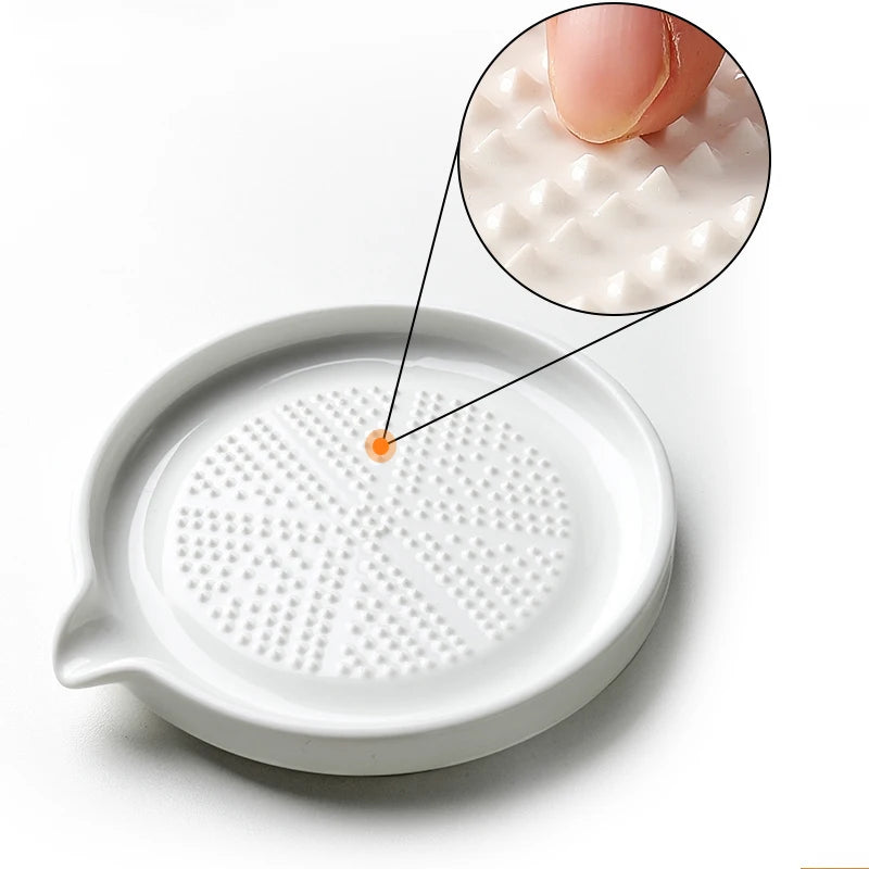 European Ceramic Garlic Grinder Kitchen Vegetable Cooking Food Grinder Manual Ginger Grinder Kitchen Tools Kitchen Accessories