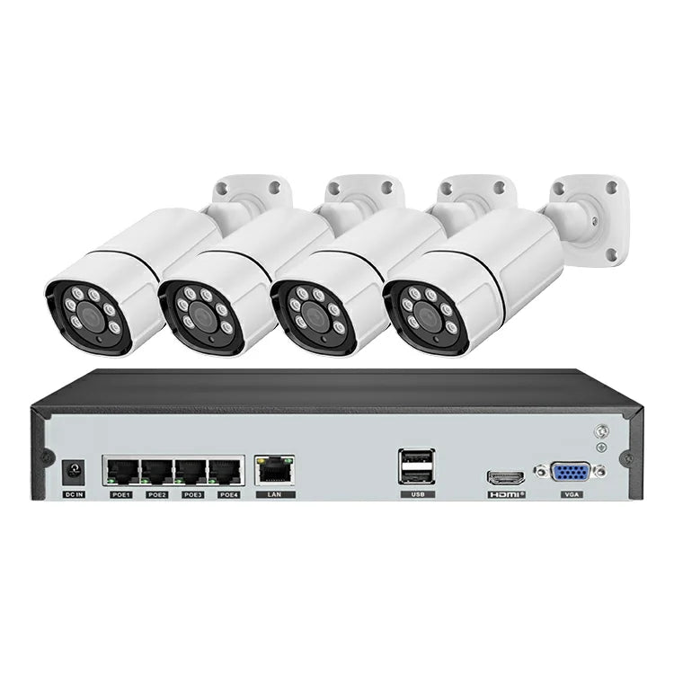 4mp 5mp 4k 8mp 8ch Security Poe Camera System Outdoor Home Poe Nvr Kit Cctv Ip Cameras Surveillance Security Camera System