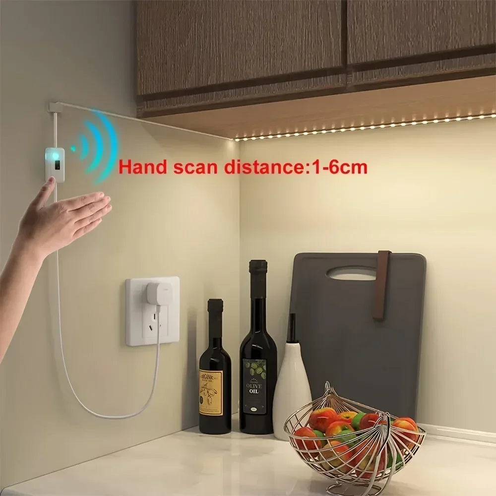 5V LED Light Strip Smart Dimmer Gesture Sensor Switch Control Easy to install Suitable For Living Room,Cupboard,Bedroom Lighting