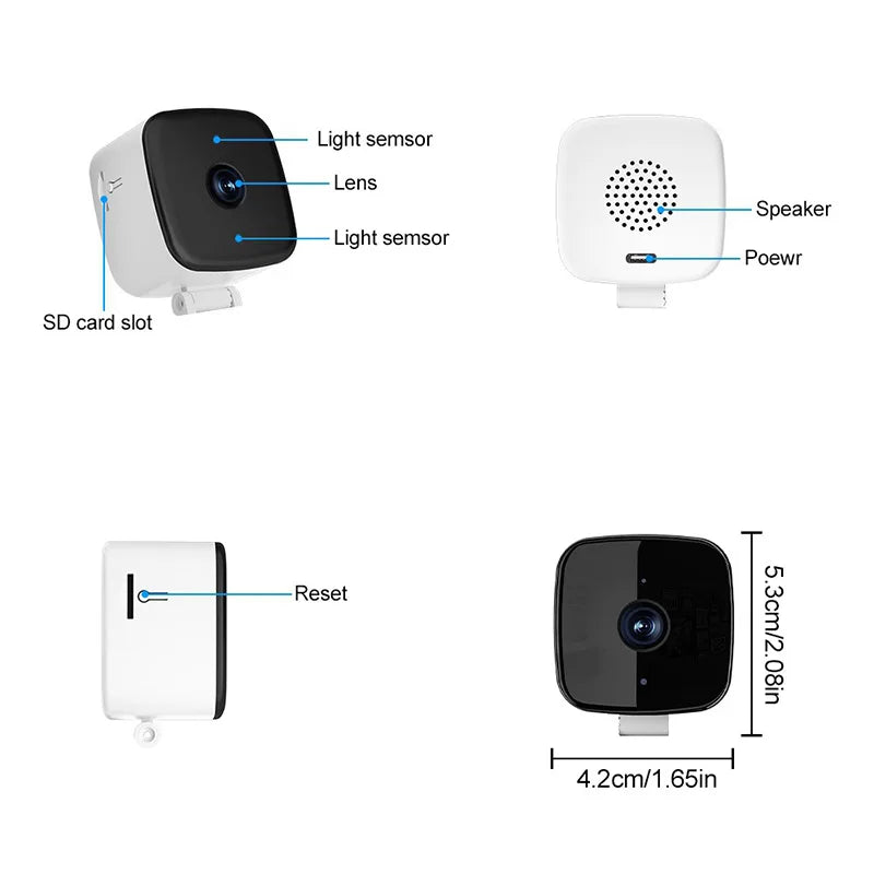 Safeview Window Camera, Smart Window Security Camera with Night Vision & Motion Detection, Protect Your Home, Family Valuables