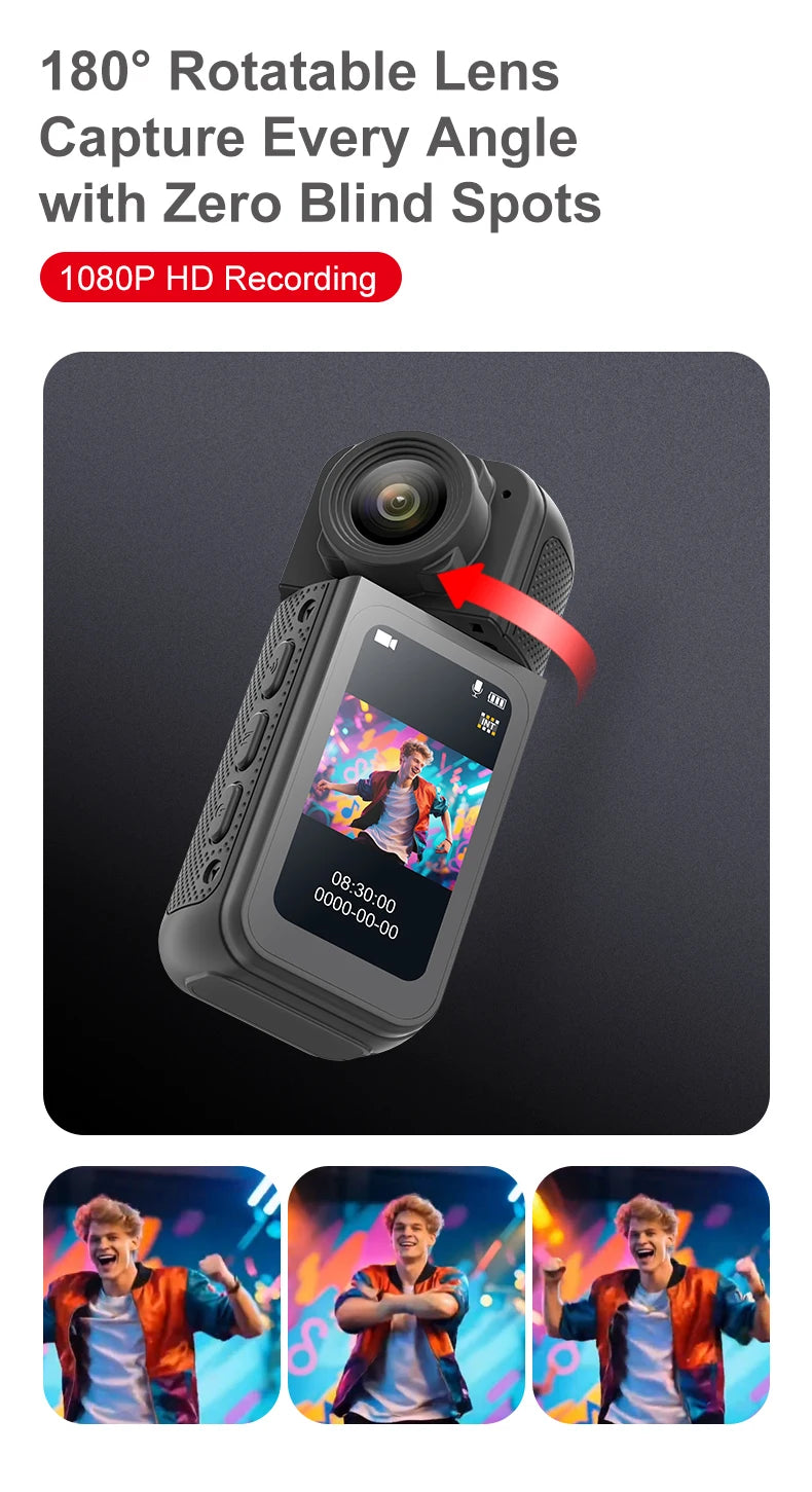 Thumb Camera Motion HD Pocket Camera DV Pet First-Person POV Camera for Outdoor Carrying and Cycling Recording
