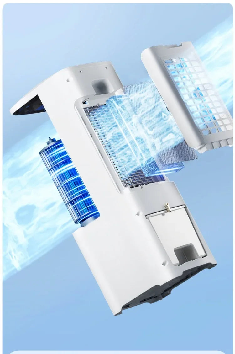 2026 New Portable Evaporative Air Cooler Water Cooling Fan Cold Wind Air Conditioner Fan for Home Dormitory Office Use