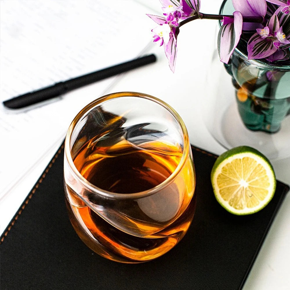 1/2/4 Piece Whiskey Glass 13oz/400ml Novelty Shape BPA Free Reusable Glass Perfect for Family Gatherings and Cocktail Parties