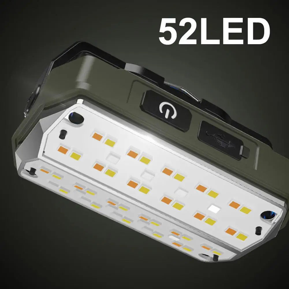 Camping Lights LED Rechargeable Magnetic Spotlight Adjustable Bright Camping Flashlight For Hiking Fishing Tent Outdoor Power