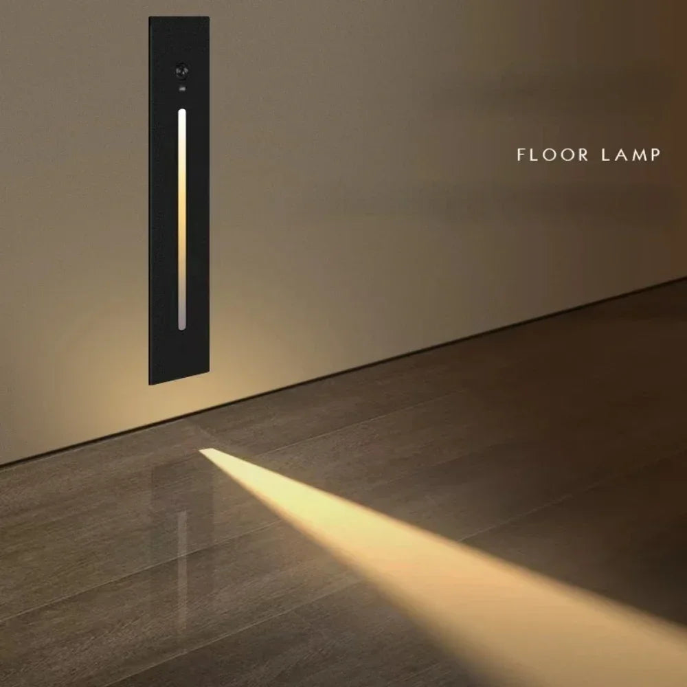 Smart Home Light and Outdoor Corner Wall Light Square Rectangle Staircase Led Step Light Motion Sensor Indoor Decor Wall Lamps